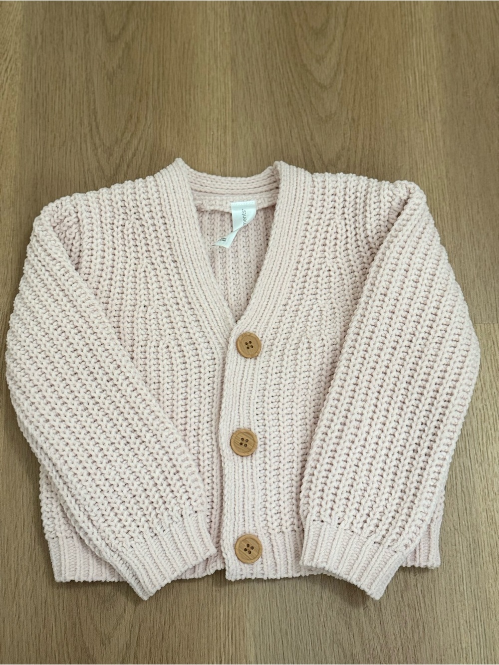 Gerber Pale Pink Knit Button Cardigan